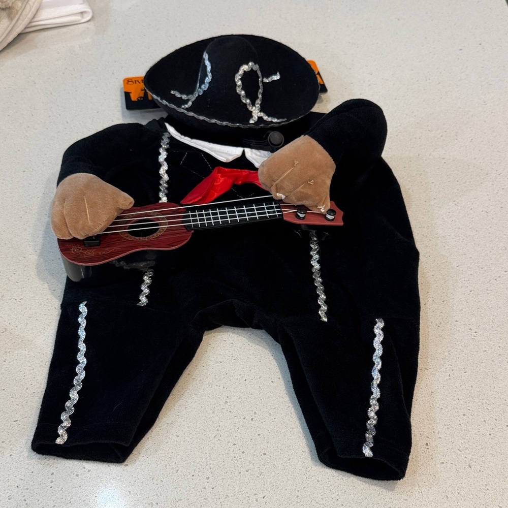 Black Baby Costume with Guitar